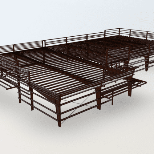 3D revit steel model by EcoSteel.